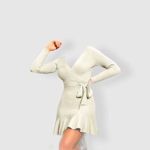Belted Sweater Dress